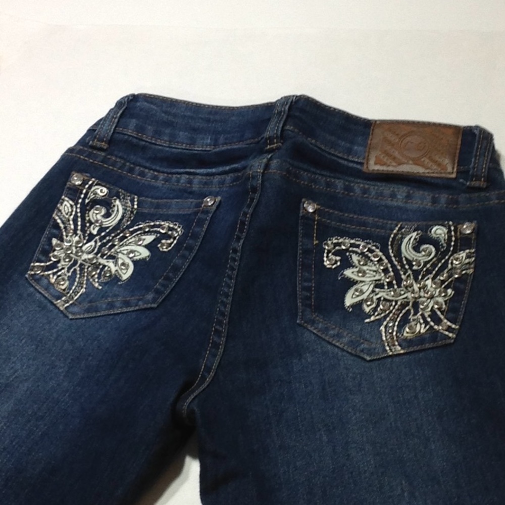 COOL-G  Embellished Pockets Skinny Jeans